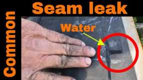 EPDM Rubber Flat Roof Seam Leak repair in 3 minutes Results are amazing Must See