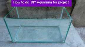 DIY Aquarium for Projects and miniature Mermaid princess land