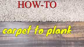 how-to transition carpet to vinyl plank