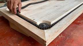 Recycling Project From Old Tires And Wooden Pallets // DIY A Very Strange Design Table From Scraps