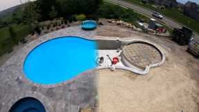 Swimming Pool and Landscaping Timelapse