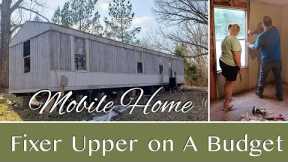 Mobile Home Makeover | Single Wide Remodel | Fixer Upper On A Budget