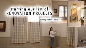 starting our RENOVATION PROJECTS *design changes to the DINING ROOM?* | XO, MaCenna Vlogs