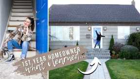 1 YEAR OF DIY PROJECTS IN MY FIRST HOUSE - WHAT I LEARNED