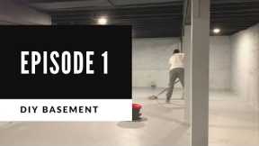 BASEMENT DIY // LAYING CARPET TILE // EPISODE 1
