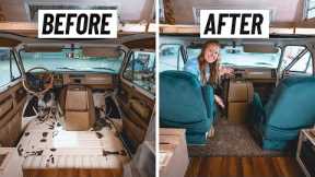 RV Renovation Ep. 21 - Finally Laying NEW CARPET in the Cab!