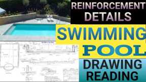 Swimming Pool reinforcement details|swimming pool design|Drawing reading in Civil engineering|