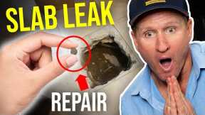 SLAB LEAK REPAIR!! New Innovative way to STOP LEAKS IMMEDIATELY!!