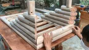 Ideas To Bring Life To Forgotten Logs // How To Make A Rustic Coffee Table From Recycled Wood