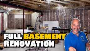 TIME LAPSE Basement Renovation in 10 Mins