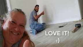 DIY: HOW TO CHANGE CARPET AND INSTALL VINYL FLOORING. PISO DE VINILO