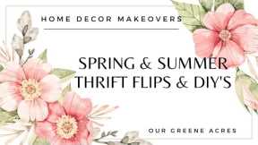 DIY PROJECTS TO TRANSFORM THRIFTED ITEMS! RUSTIC FARMHOUSE SHABBY STYLE