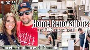 VLOG 33 | FINISHING & STARTING HOUSE PROJECTS (bathroom & kitchen renovation) + 🥹A Fun Surprise🥹