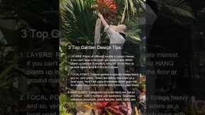 Top 3 Garden Design Tips #landscaping