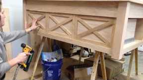 Woodworking Projects : How To Make A Coffee Table With Lift Top and Storage Part 7