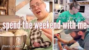 MY LIFE IS PURE CHAOS 😅 | spend the weekend with me | mobile home living | Betty Crocker wanna be✨