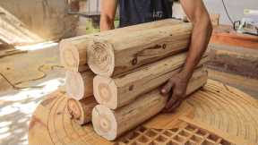 Monolithic Woodworking Project With New And Unique // Build Benches With Cool And Stylish Set
