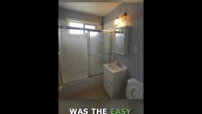 Budget Bathroom Remodel Before and After - Bathroom Makeover, Small Bathroom Design