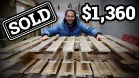 Turning 3 Free Pallets into a $1,360 Desk