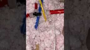 PEX water pipe fitting blown apart. #plumber #plumbing #fyp #leak #repair