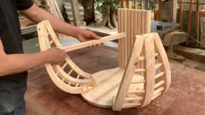 Artistic Concept Handmade From Recycled Wood // Unique Art Chair That Blends With Nature
