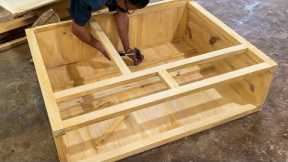 DIY Wood Projects // Full Time Make Shoes Cabinet