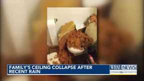 Couple dismayed after roof leak patched with plastic
