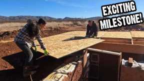 Covering Our Earthbag Root Cellar