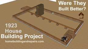 Complete Framing And Building Foundation Project For Home Built in 1920's