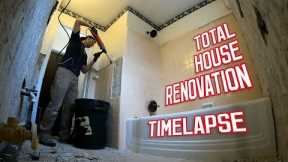 Total House Renovation from Start to Finish | Before and After | TIMELAPSE