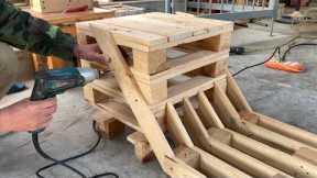 Diy Amazing Wood Pallet Projects Ideas - The Perfect Combination of Pallet Chairs and Planters