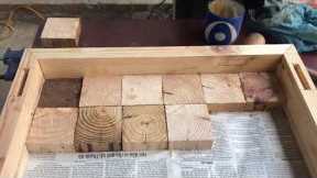 Amazing Design Ideas Woodworking From Pallets // Building A Outdoor Table From Pallet Blocks - DIY!