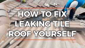HOW TO FIX LEAKING TILE ROOF YOURSELF - EASY DIY