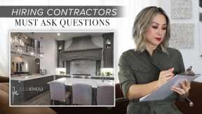 Ask These Questions Before Hiring a Contractor! | Julie Khuu