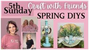 Wood DIY Projects/Spring Home Decor/Spindle and Wood Round DIY/