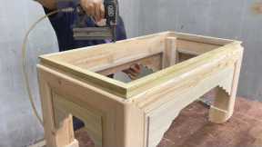 Amazing Pallet Woodworking Project // Build An Artistic Table With A Unique Design For Your Home