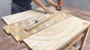 Very Unique Idea DIY Woodworking Project // How To Build A Real Art Table With A Fancy Design