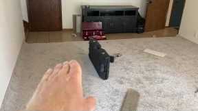 Easy living room carpet install!