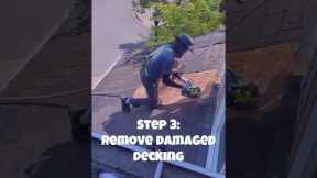 Asphalt Shingle Leak Repair with Plywood Replacement