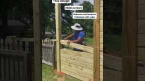 HOW TO BUILD A PRIVACY WALL #construction #diy #tutorial #shorts