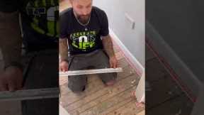HOW To Install Carpet Door Plate threshold #carpet #shorts #diy #vinyl
