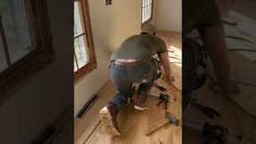 Flooring Tip! How To Start Installing A Hardwood Floor! #flooring #hardwood #diy
