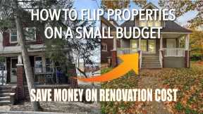 how to flip a house on a small budget