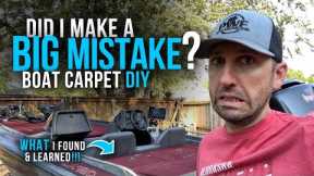 Boat Carpet REPLACEMENT – HOW it Went & WHAT I Learned!