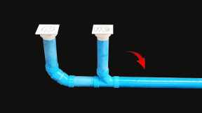 Plumber's Techniques Don't want tell you! How to Install PVC Drain water pipe 3-in-1 in Bath Room