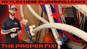 RV flexible plumbing fixed CORRECTLY!