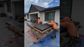 Custom BBQ build. 🙌🏼.....#construction #design  #renovation #engineering #contractor #home #pavers #