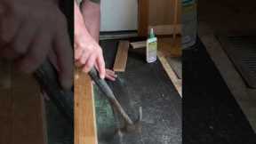 Reversing direction of hardwood flooring