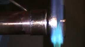 The Old plumber shows how to solder copper pipe properly.