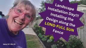 Backyard Landscape Design-Installing the Long Hot Fence Line